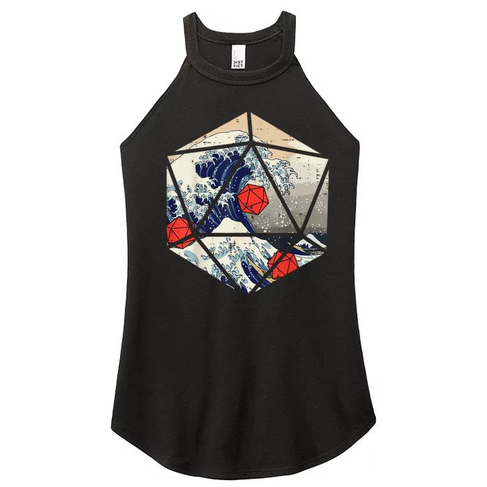 RPG Japanese Great Wave Gamer Men Women’s Perfect Tri Rocker Tank