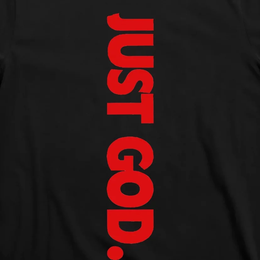 retro Just God Bible Verse Religious T-Shirt