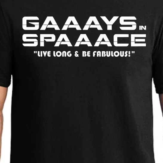 Ross Johnson Gaaays Spaaace Live Long & Be Fabulous Pajama Set