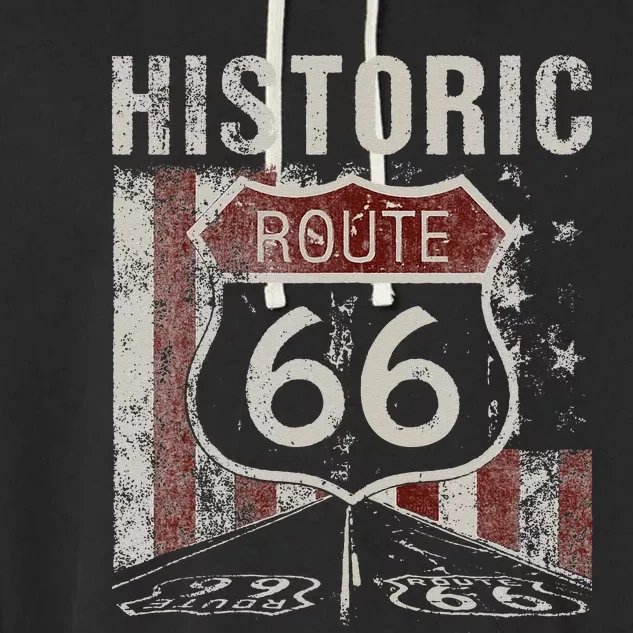 Ripple Junction Historic Route 66 Garment-Dyed Fleece Hoodie