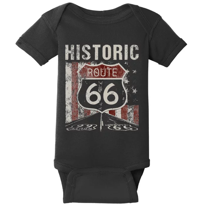 Ripple Junction Historic Route 66 Baby Bodysuit