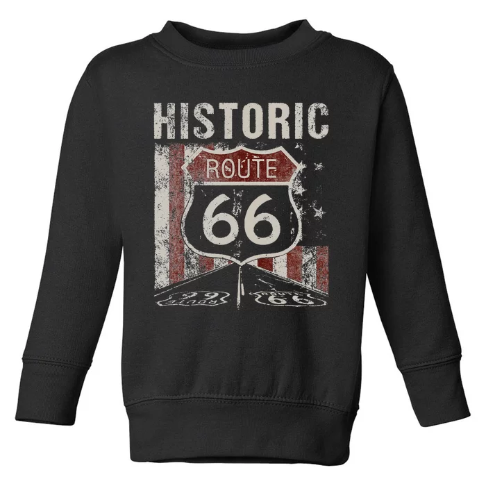 Ripple Junction Historic Route 66 Toddler Sweatshirt