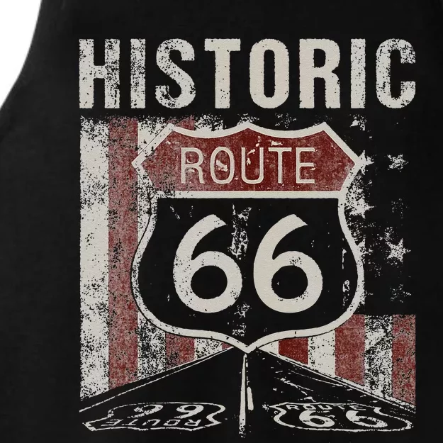 Ripple Junction Historic Route 66 Ladies Tri-Blend Wicking Tank