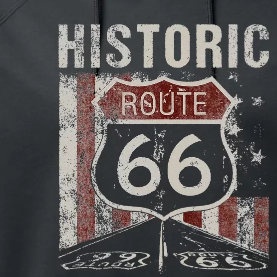 Ripple Junction Historic Route 66 Performance Fleece Hoodie