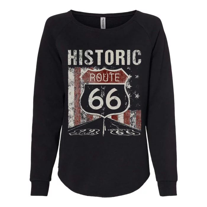 Ripple Junction Historic Route 66 Womens California Wash Sweatshirt