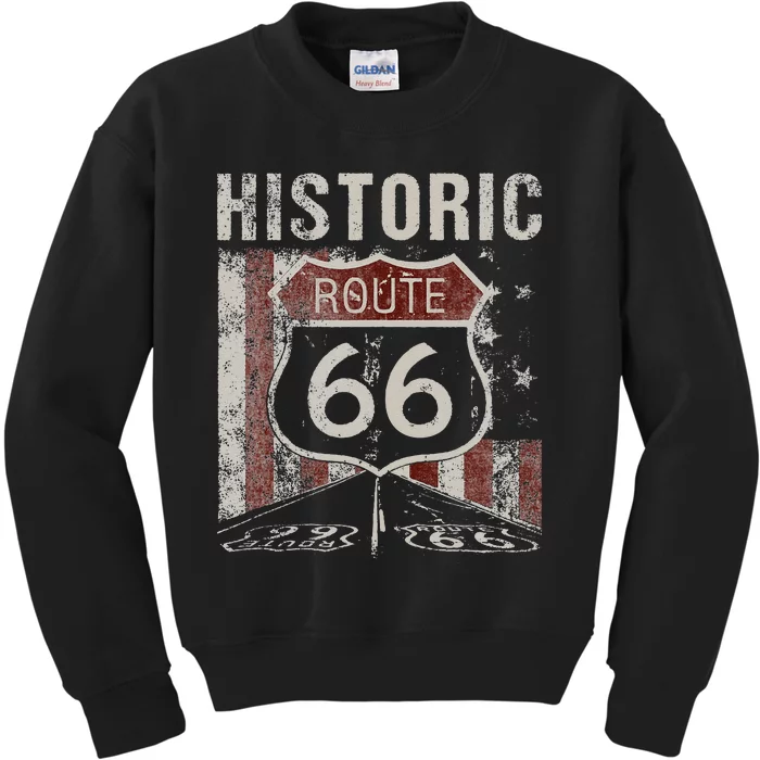 Ripple Junction Historic Route 66 Kids Sweatshirt