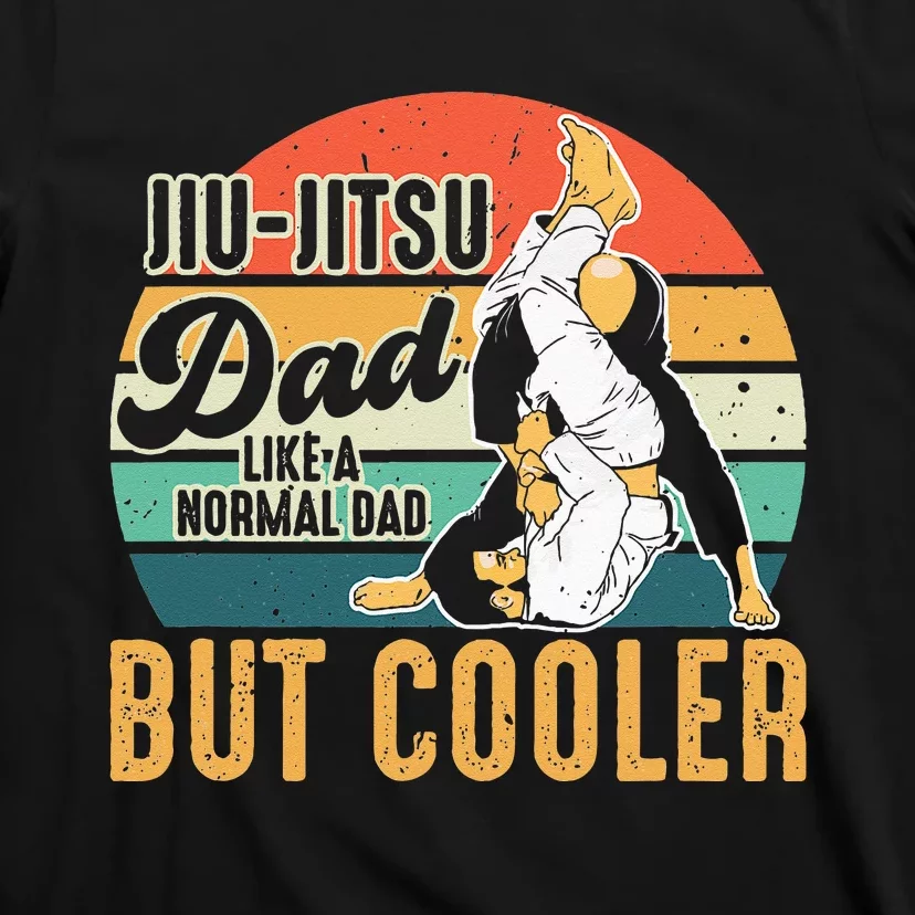 Retro Jiu Jitsu Dad Brazilian BJJ Jew Jitsu Father T-Shirt