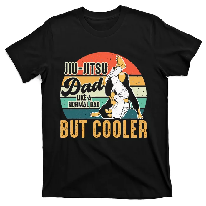 Retro Jiu Jitsu Dad Brazilian BJJ Jew Jitsu Father T-Shirt