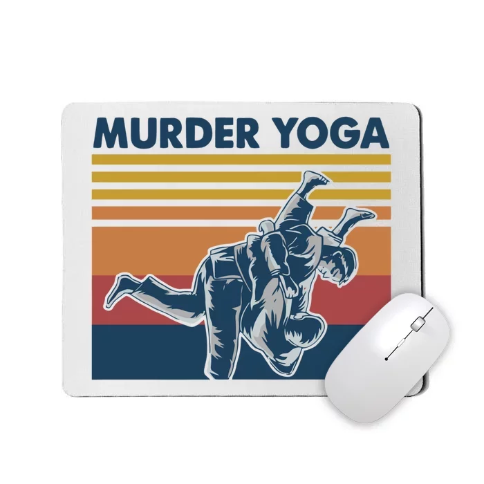 Retro Jiu Jitsu Murder Yoga Jiu Jitsu Murder Yoga Mousepad