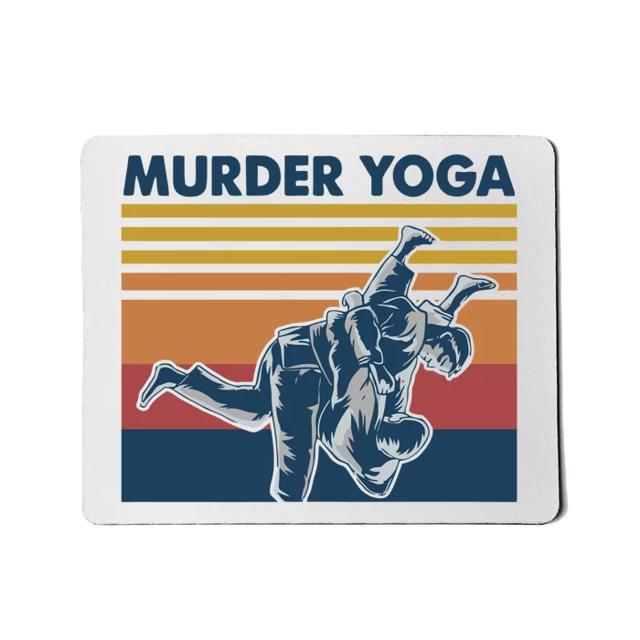 Retro Jiu Jitsu Murder Yoga Jiu Jitsu Murder Yoga Mousepad