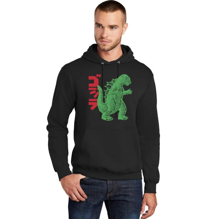 Retro Japanese Monster Movie Inspired Tall Hoodie