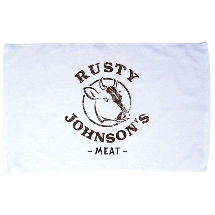 Rusty Johnson's Meat Company, Funny Innuendo Microfiber Hand Towel