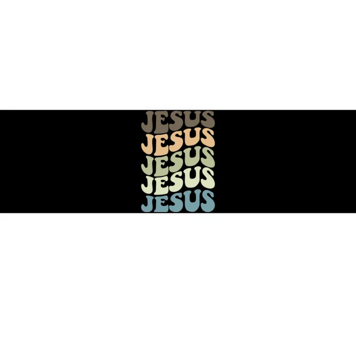 Retro Jesus Name Christian Faith Bumper Sticker