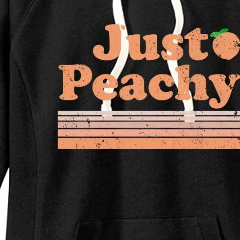 Retro Just Peachy Summer Fun Beach Life Women's Fleece Hoodie