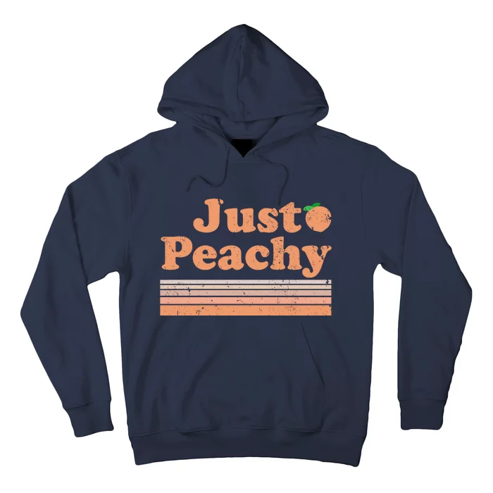 Retro Just Peachy Summer Fun Beach Life Hoodie