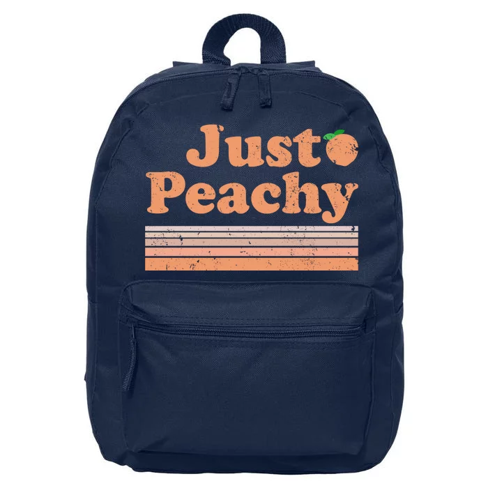 Retro Just Peachy Summer Fun Beach Life 16 in Basic Backpack