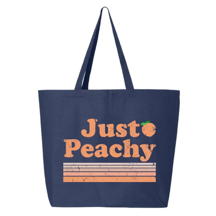 Retro Just Peachy Summer Fun Beach Life 25L Jumbo Tote