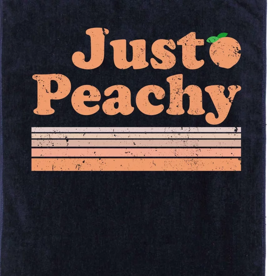 Retro Just Peachy Summer Fun Beach Life Platinum Collection Golf Towel