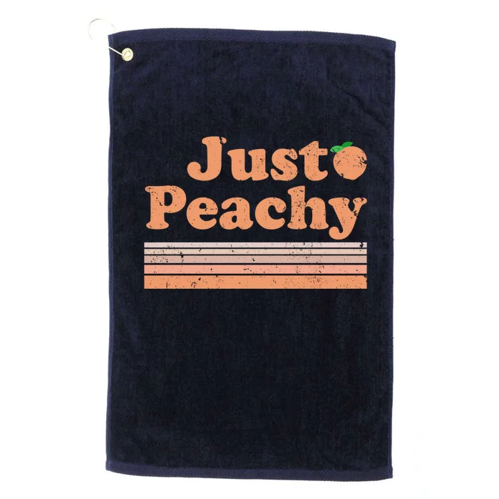 Retro Just Peachy Summer Fun Beach Life Platinum Collection Golf Towel