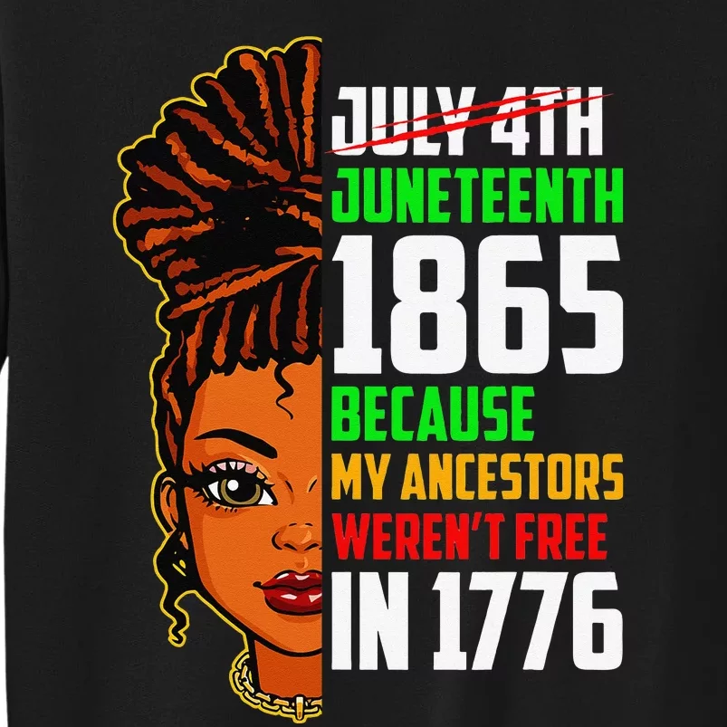 Retro Juneteenth Queen Melanin Black History Month Sweatshirt