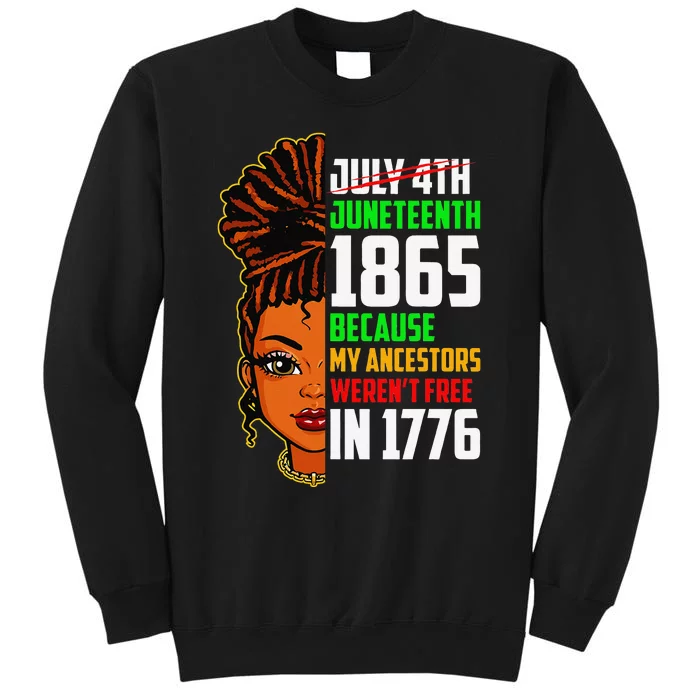 Retro Juneteenth Queen Melanin Black History Month Sweatshirt