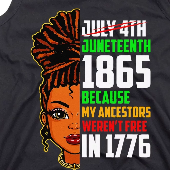 Retro Juneteenth Queen Melanin Black History Month Tank Top