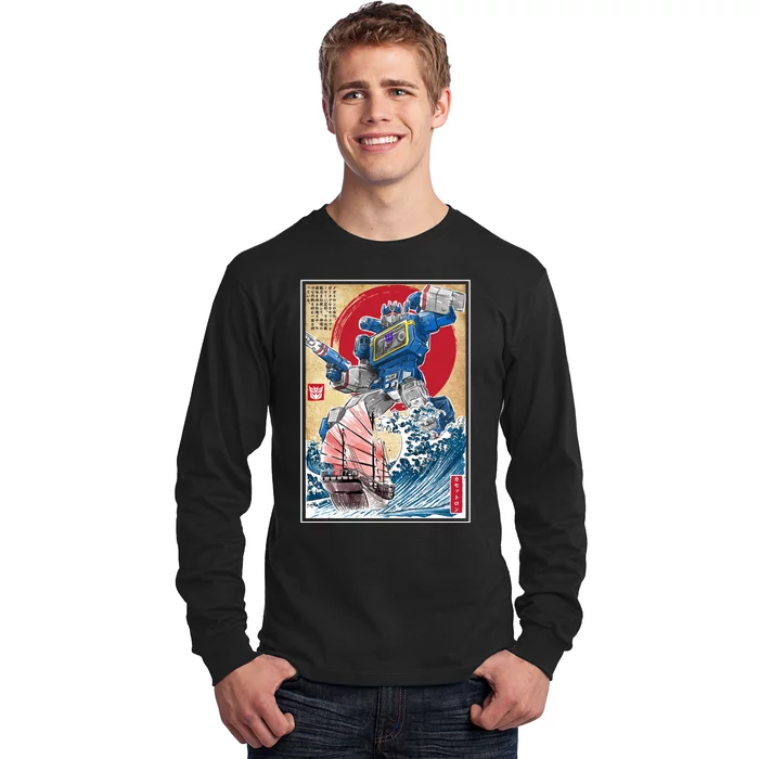 Retro Japanese Robot Soundwave Art Long Sleeve Shirt