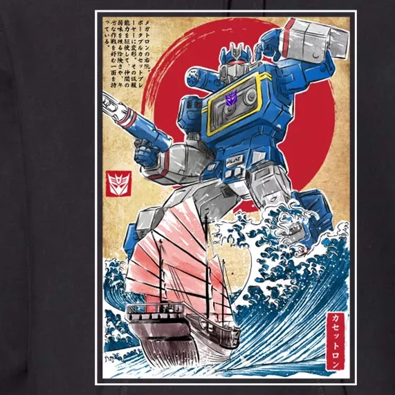 Retro Japanese Robot Soundwave Art Premium Hoodie