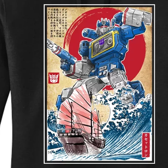 Retro Japanese Robot Soundwave Art Women's Pullover Hoodie