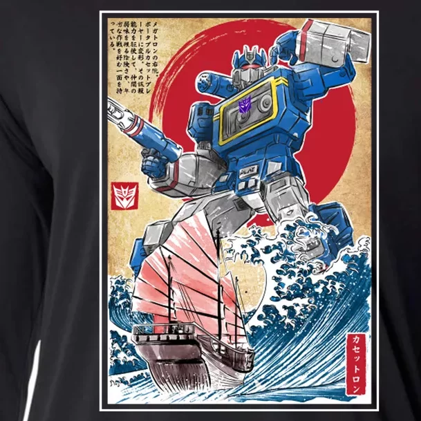 Retro Japanese Robot Soundwave Art Cooling Performance Long Sleeve Crew