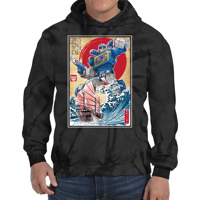 Retro Japanese Robot Soundwave Art Tie Dye Hoodie