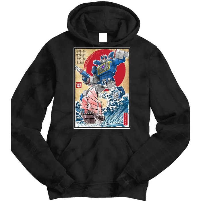 Retro Japanese Robot Soundwave Art Tie Dye Hoodie