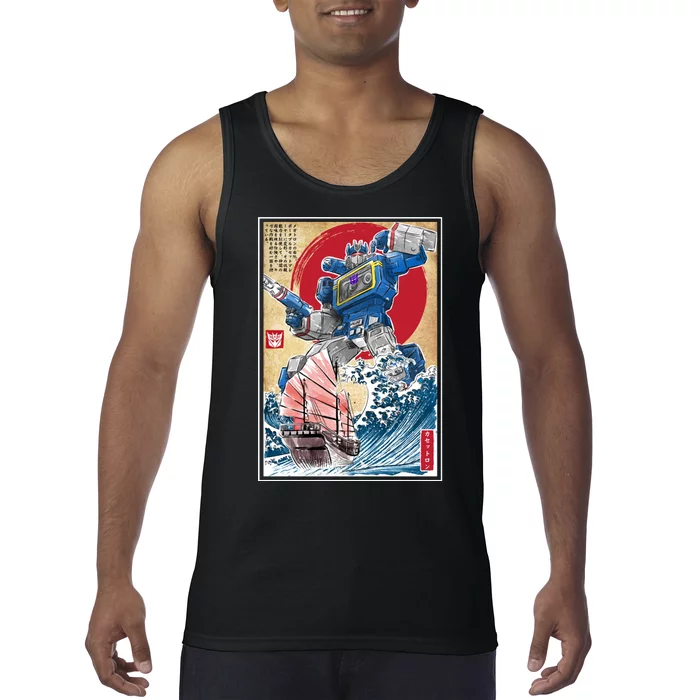 Retro Japanese Robot Soundwave Art Tank Top