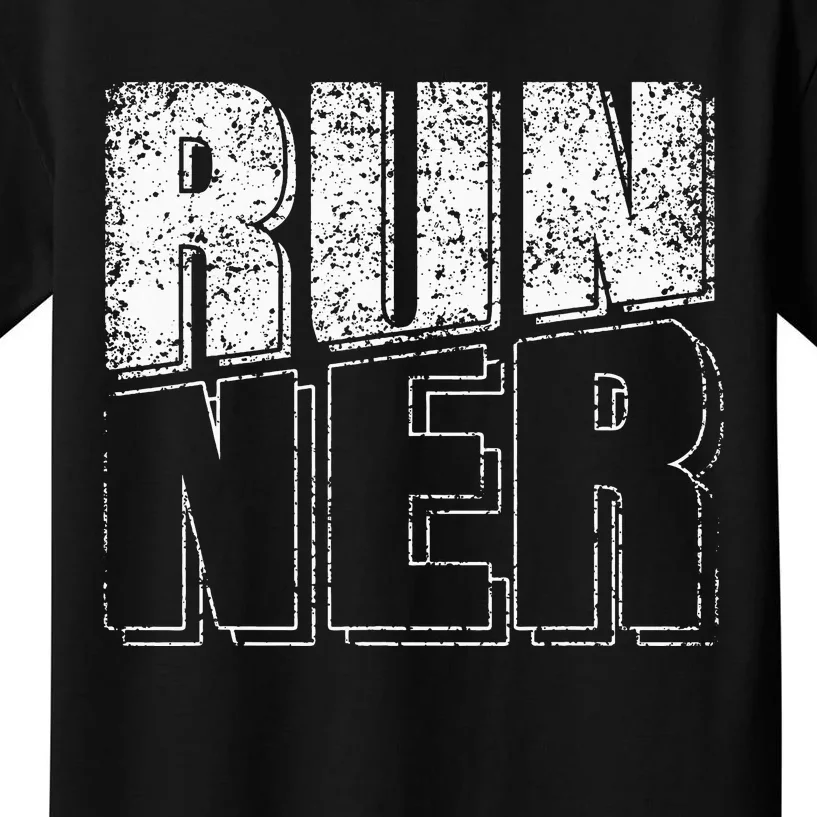 Runner Jogger Run Running Jogging Kids T-Shirt