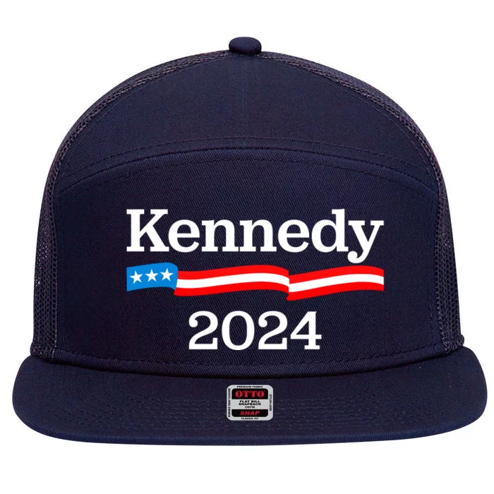 RFK Jr Robert F Kennedy Jr For President 2024 7 Panel Mesh Trucker Snapback Hat