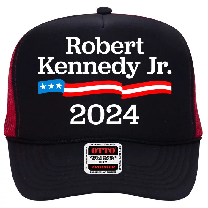 RFK Jr Robert F Kennedy Jr For President 2024 High Crown Mesh Trucker Hat