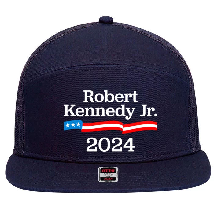 RFK Jr Robert F Kennedy Jr For President 2024 7 Panel Mesh Trucker Snapback Hat