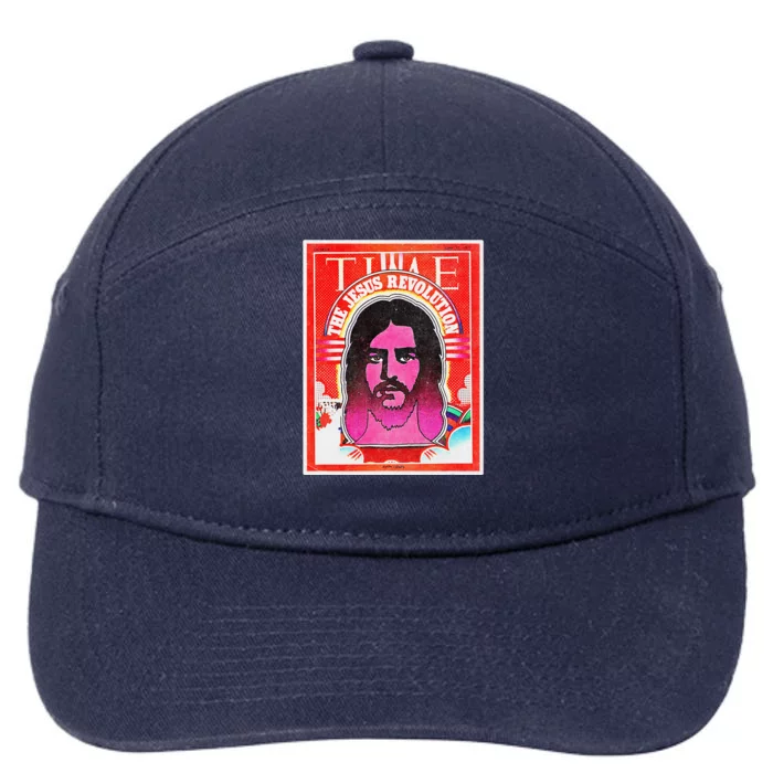 Retro Jesus Revolution Vintage Christian Faith Based Revival 7-Panel Snapback Hat