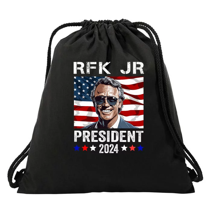 RFK Jr Robert F Kennedy For President 2024 Drawstring Bag