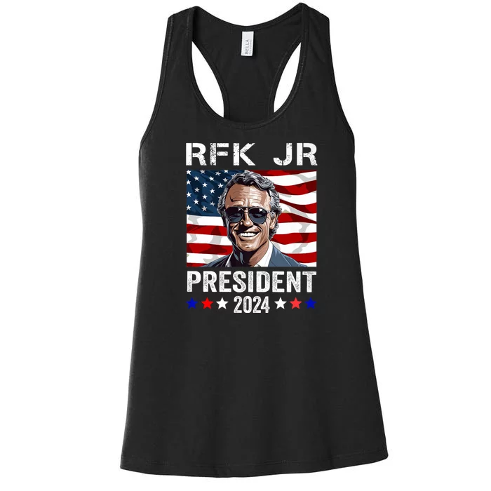 RFK Jr Robert F Kennedy For President 2024 Women's Racerback Tank