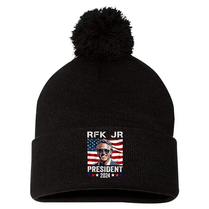 RFK Jr Robert F Kennedy For President 2024 Pom Pom 12in Knit Beanie