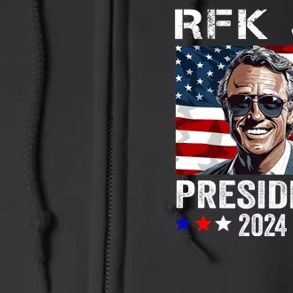 RFK Jr Robert F Kennedy For President 2024 Full Zip Hoodie