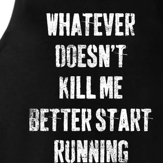 Running Jogging Runner Marathon Gift Ladies Tri-Blend Wicking Tank