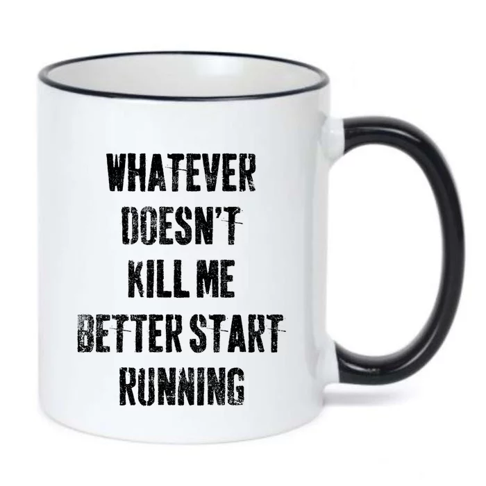 Running Jogging Runner Marathon Gift Black Color Changing Mug