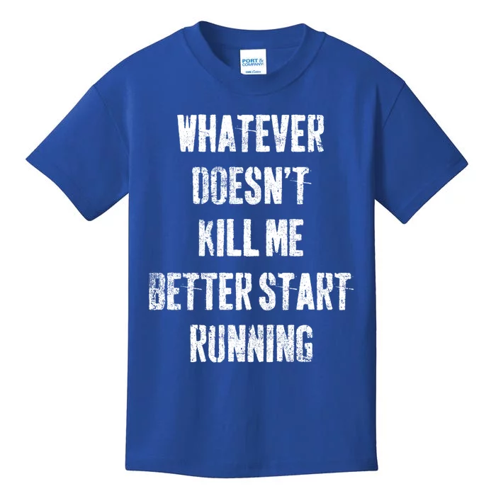 Running Jogging Runner Marathon Gift Kids T-Shirt