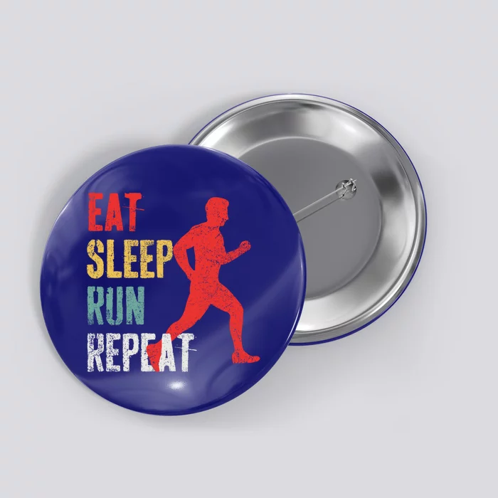 Running Jogging Runner Marathon Gift Button