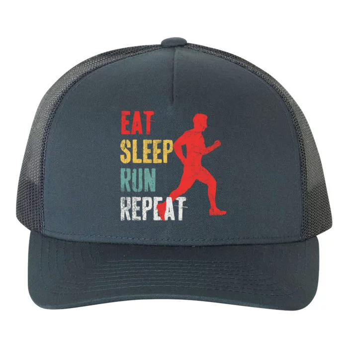 Running Jogging Runner Marathon Gift Yupoong Adult 5-Panel Trucker Hat