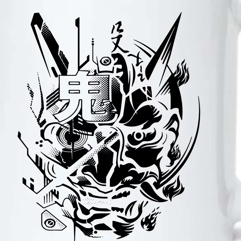 Retro Japanese Samurai Black Color Changing Mug