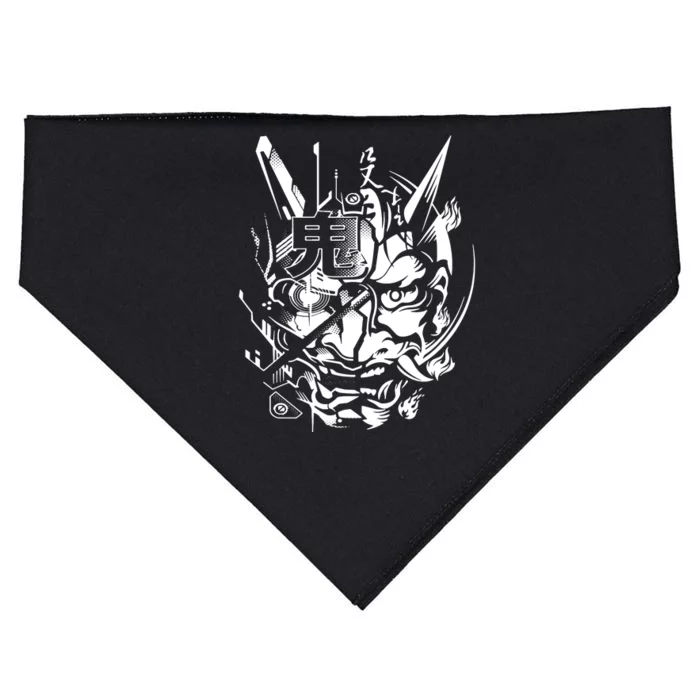 Retro Japanese Samurai USA-Made Doggie Bandana