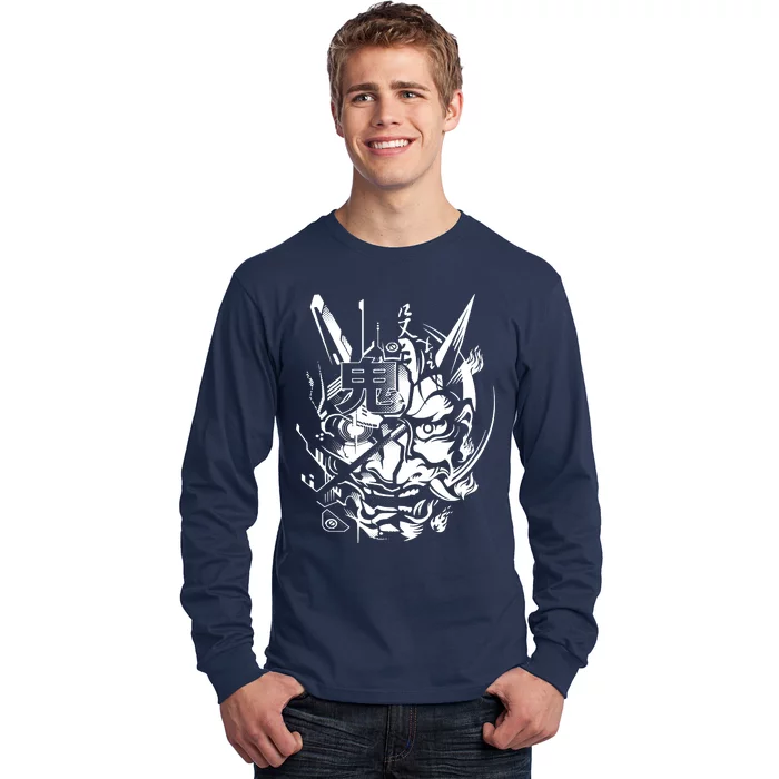 Retro Japanese Samurai Long Sleeve Shirt